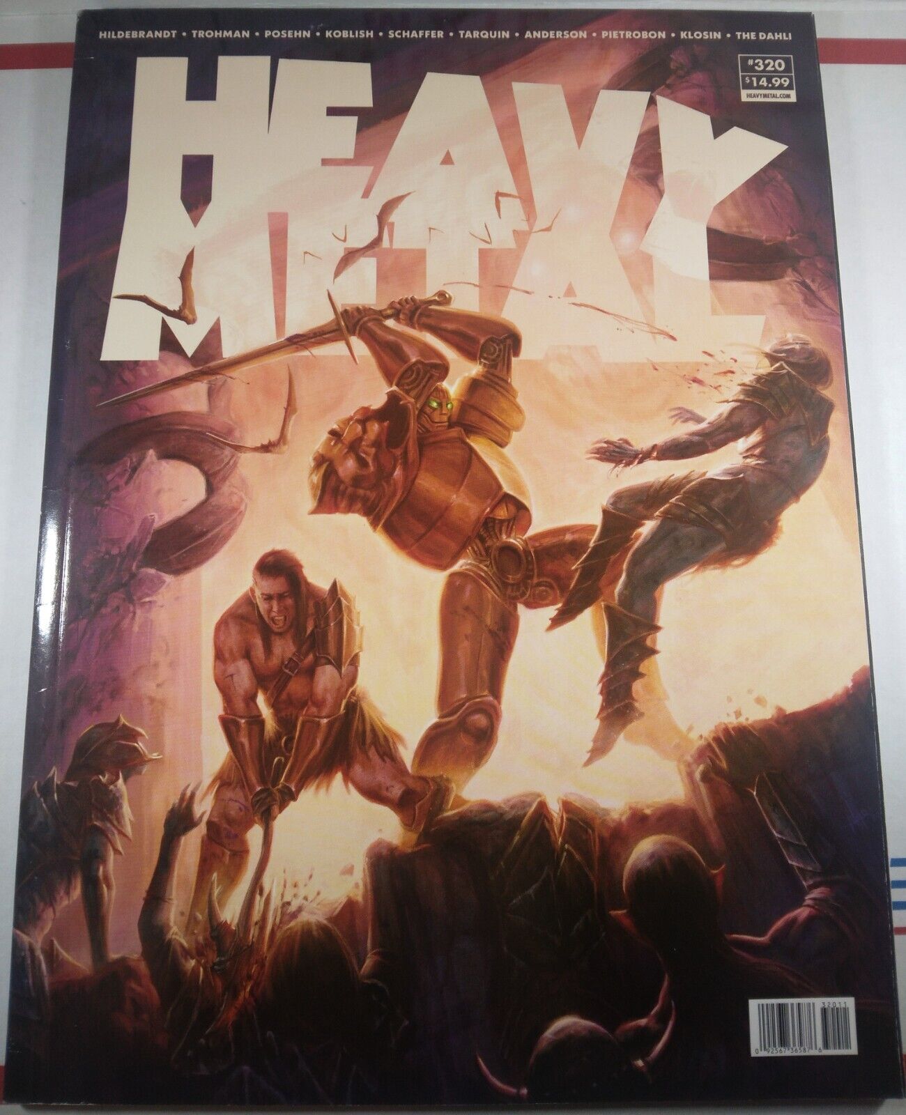 🔴🔥 HEAVY METAL #320 COVER A VF- 2023 SCARCE LOW PRINT RUN FINAL ISSUE magazine