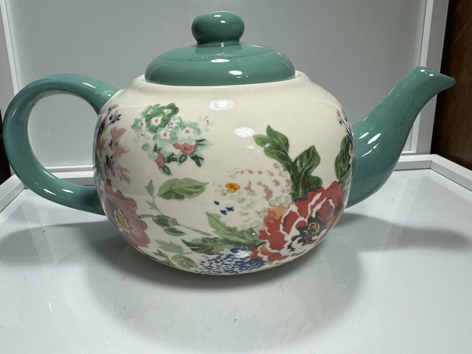 Floral Ceramic Teapot 