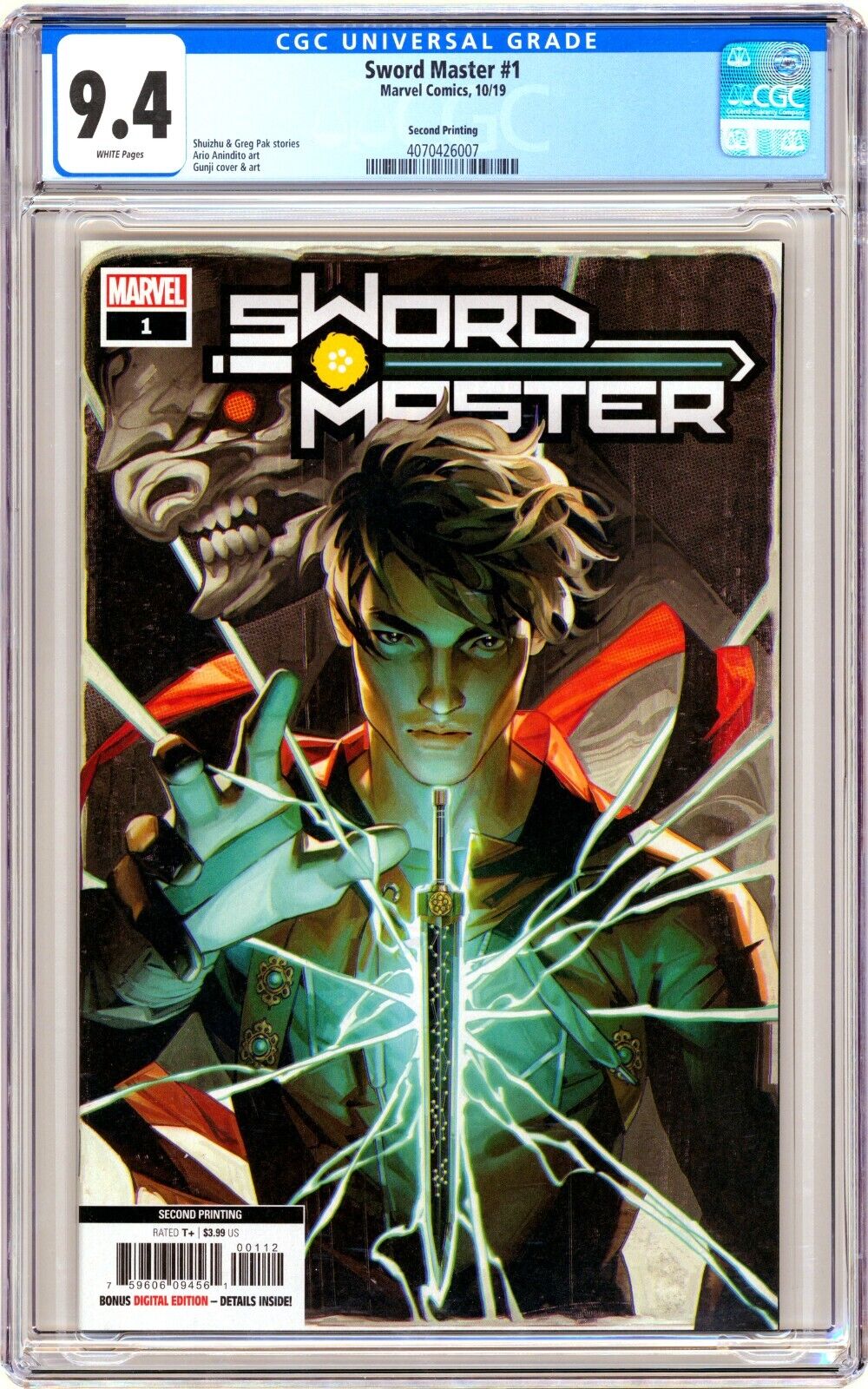 Marvel SWORD MASTER (2019) #1 CGC 9.4 NM 2nd Print VARIANT Key 1st App