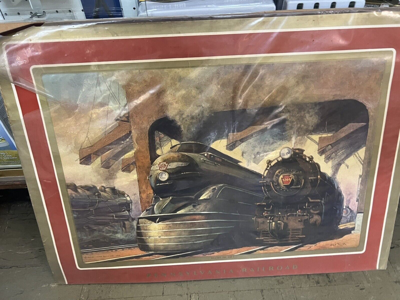 Grif Teller Pennsylvania Railroad 1937 Calendar Print Only \