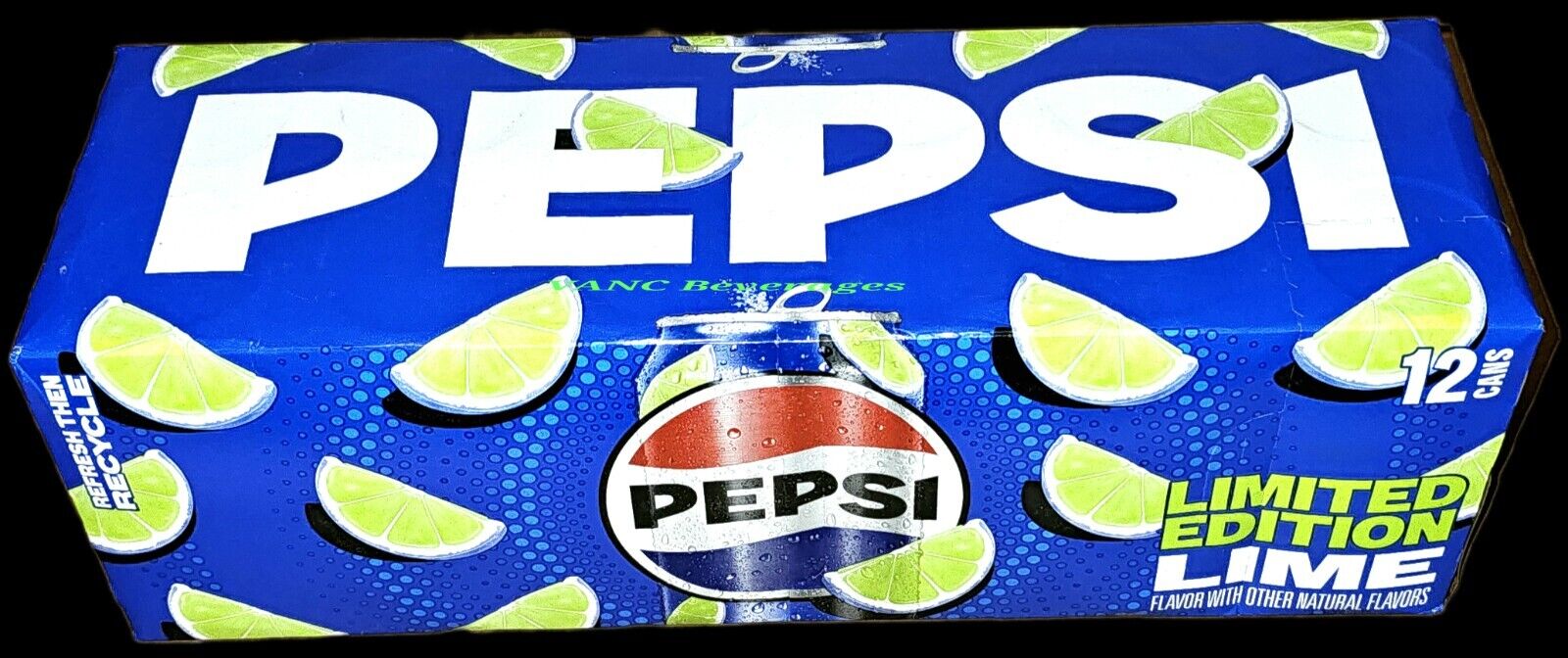 ITS BACK Pepsi W/LIME LIMITED EDITION. 12oz x 12 cans w/ . BB 9/24