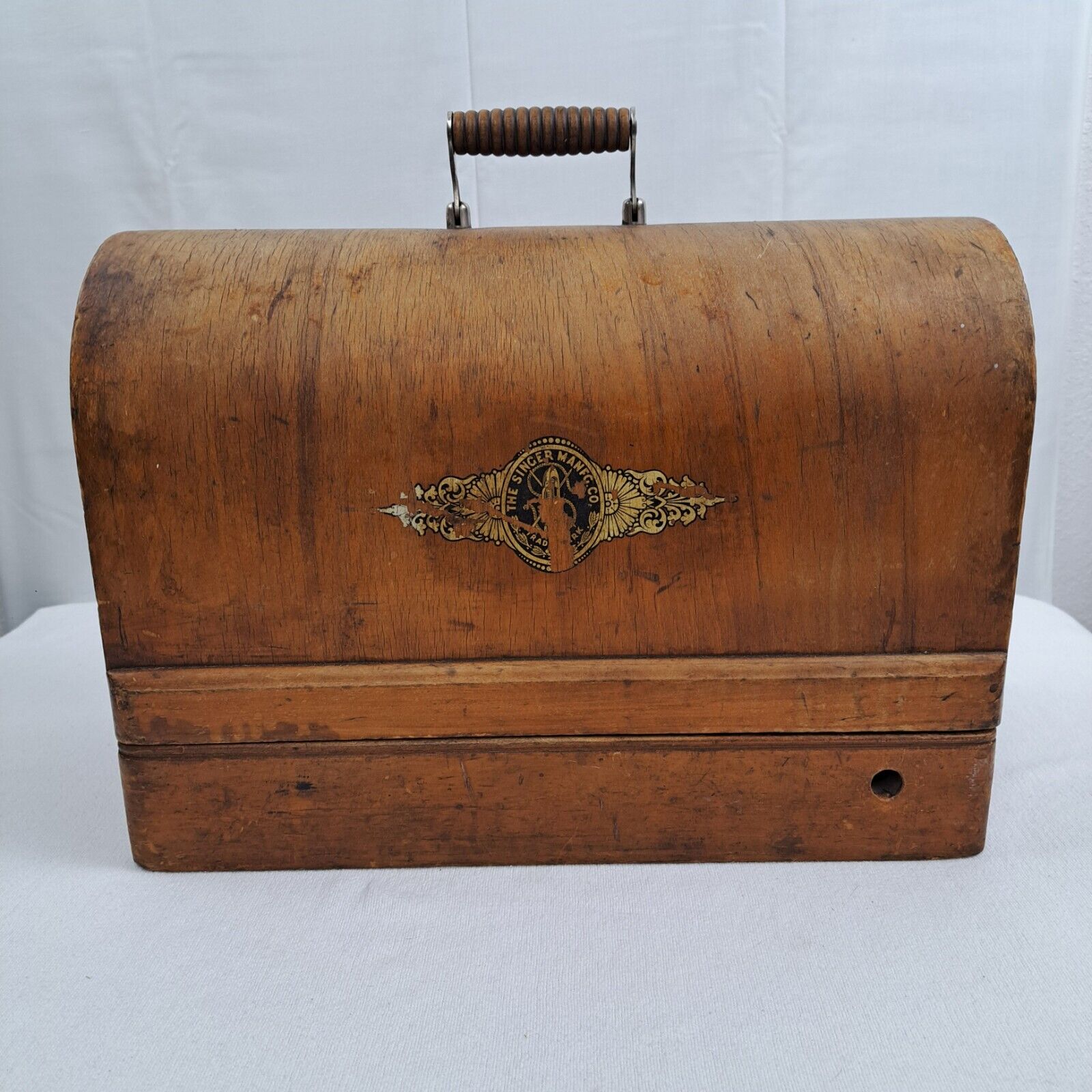 The Singer Manufacturing Co. Antique Bentwood Sewing Machine Case