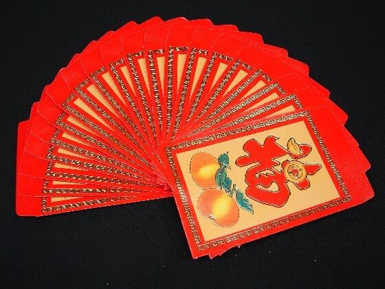 120PCS Color Chinese New Year Money Envelope HongBao Money Bag W/ tangerine
