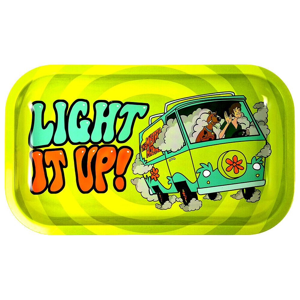 Scooby Doo Light It Up | Decorative Premium Metal Rolling Tray - Medium 7\