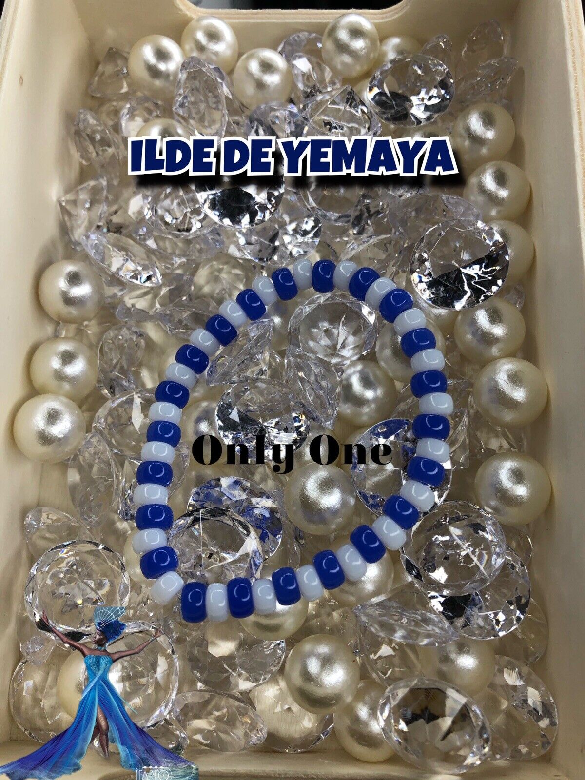 Pulsera De Yemaya /hecha A Mano/  /ILDE Fashion Yemaya Bracelet Handmade