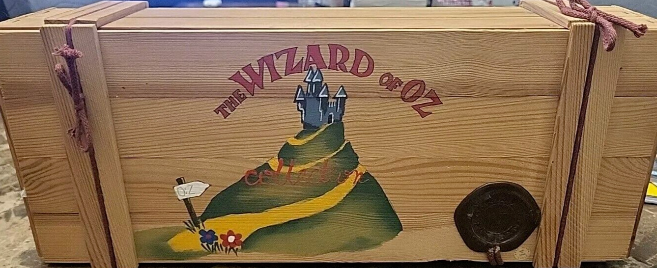 Kurt Adler Wizard Of Oz Polonaise Glass Christmas Ornament Set 6 Wood Ltd Ed 99