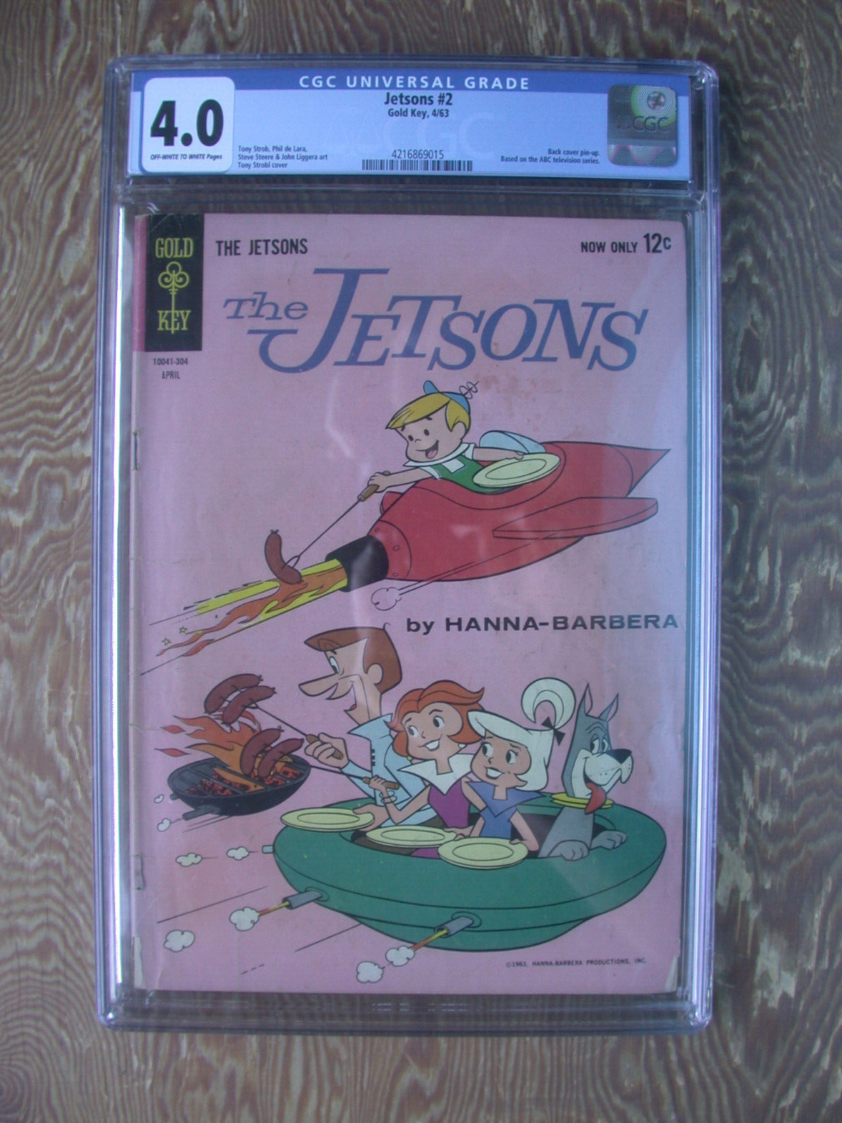 Jetsons  #2  CGC 4.0   Gold Key   1963   Hanna-Barbera  2nd appearance