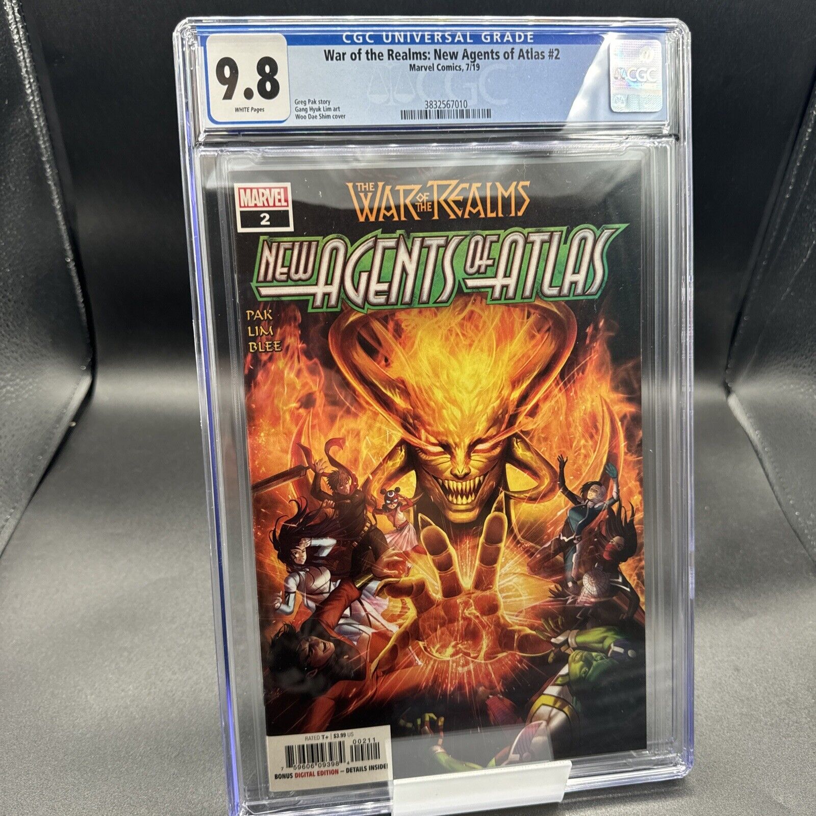 NEW AGENTS OF ATLAS #2 WAR OF THE REALMS CGC 9.8 1st APPEARANCE OF SWORDMASTER