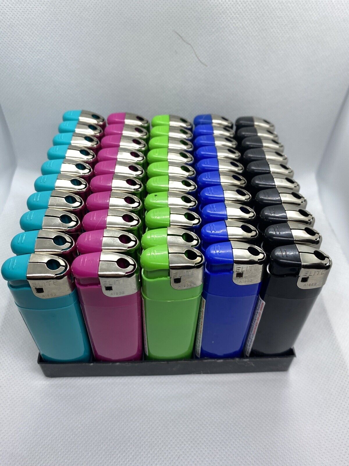 200 Count Lighters (push Button) Multicolor Dispo