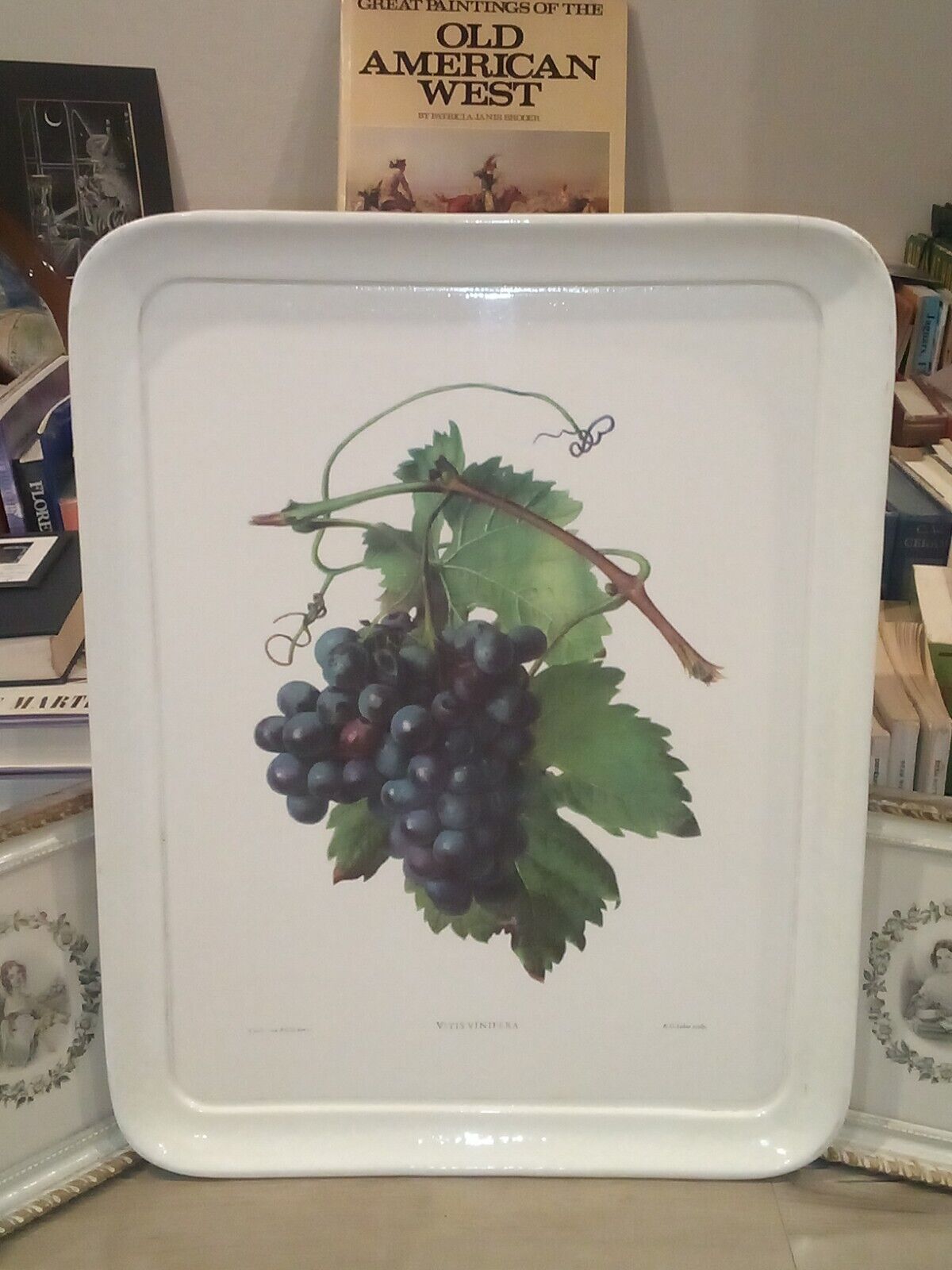 Vtg Williams-Sonoma Grande Cuisine Serving Tray Italy Wine Grapes Vinis Vitifera