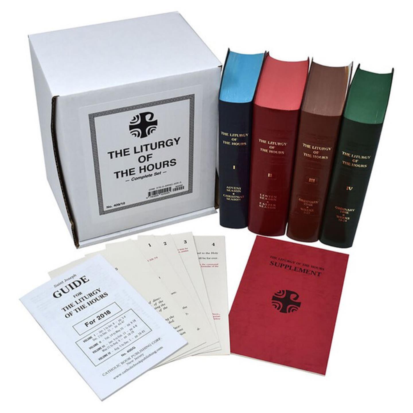 Liturgy of the Hours - 4 Volume set Imitation Leather Cover 4-1/2 x 6-3/4