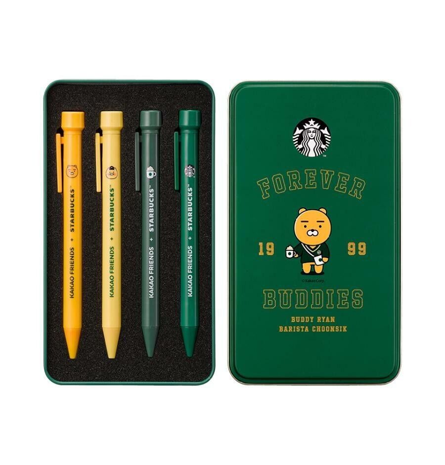 Starbucks Korea 2024 MyBuddy Stamp Pen Set (4P)