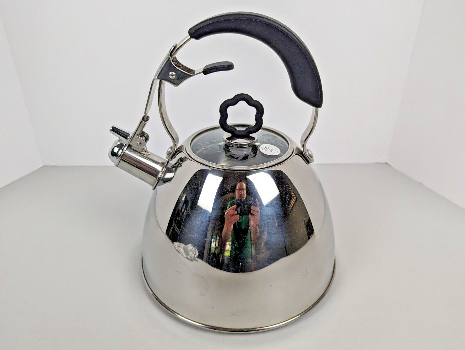 Princess House Heritage Stainless Steel Whistling Tea Kettle Teapot 2.5 Qt #6892