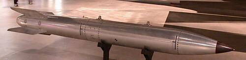 B-61 Silver Bullet Thermonuclear Bomb Mahogany Kiln Dry Wood Model Small New