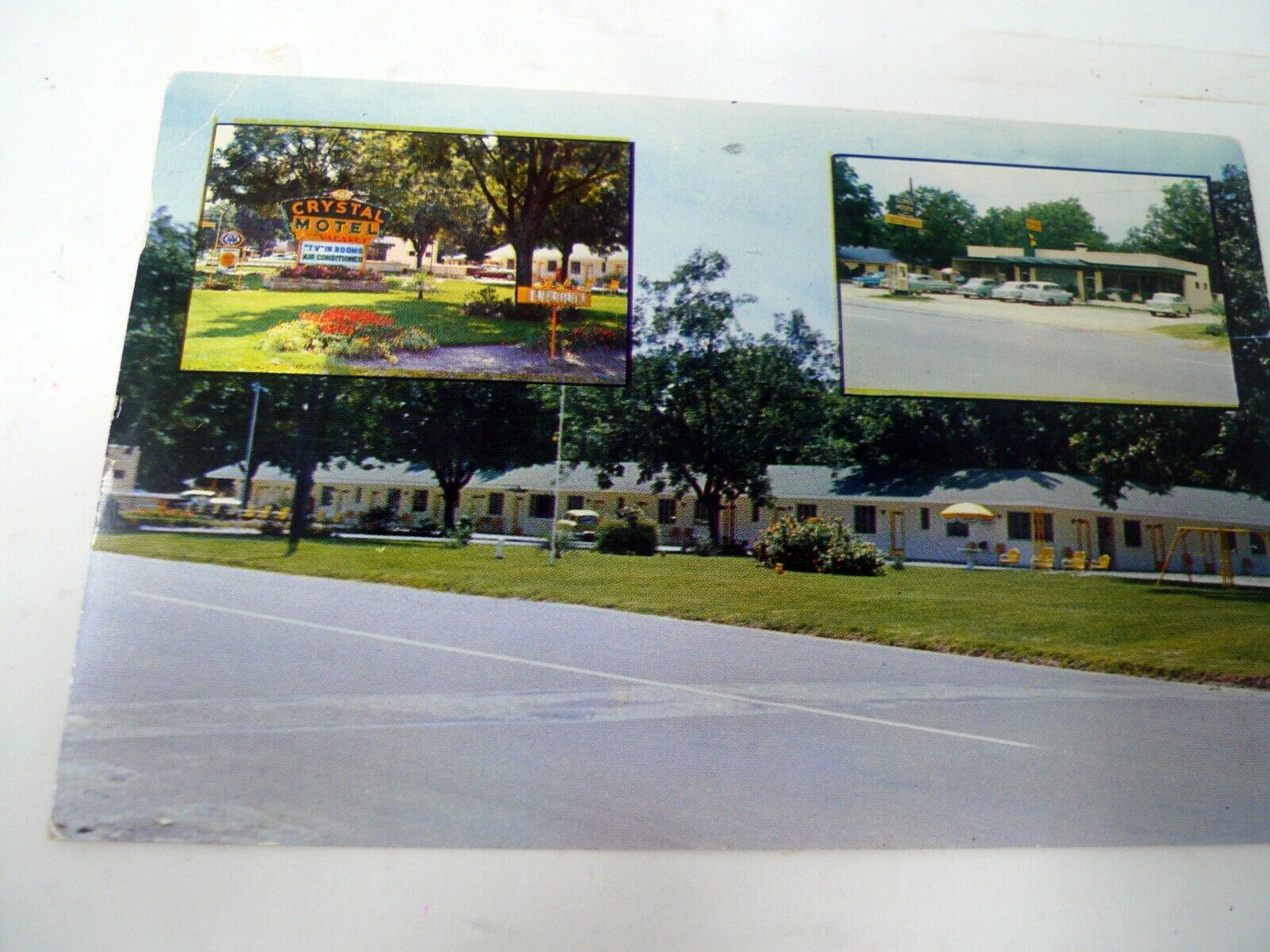 Postcard Vintage Lot 1956 Crystal Motel Glennville Georgia GA 2 Cent Stamp