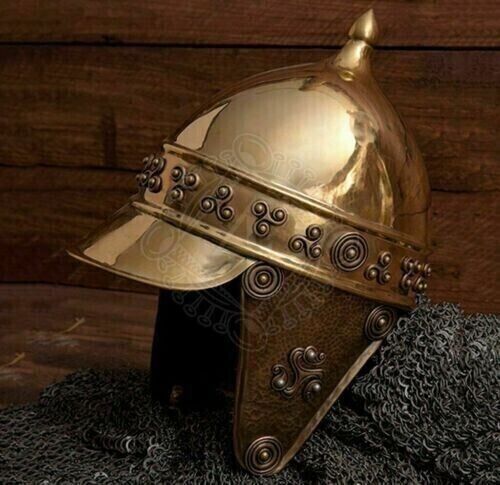 Christmas Steel Medieval 18ga Knight Celtic Helmet Dubh Warrior Roleplay