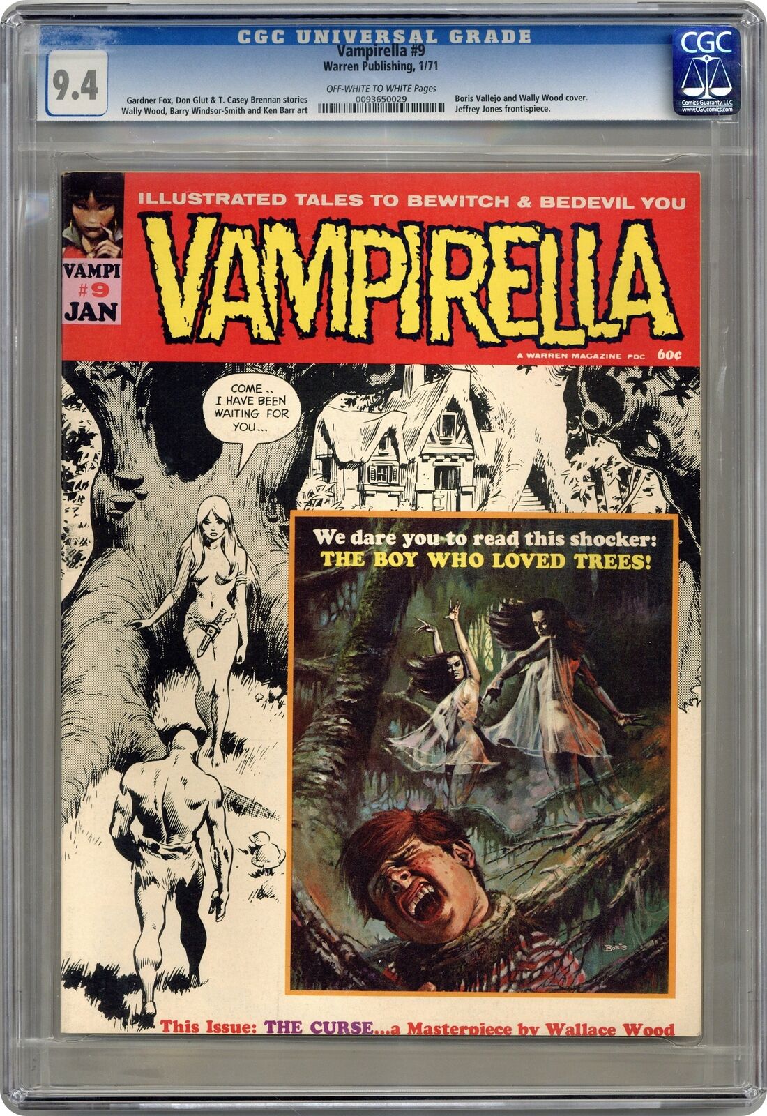 Vampirella #9 CGC 9.4 1971 0093650029
