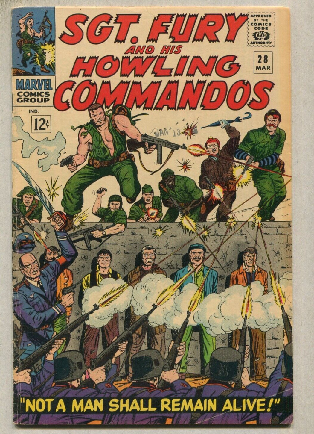 SGT. Fury And His Howling Commandos #28 VG/FN Marvel Comics SA
