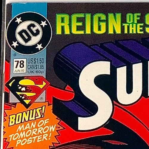 DC Comics Reign of the Supermen SUPER 78  Doomsday June 1993