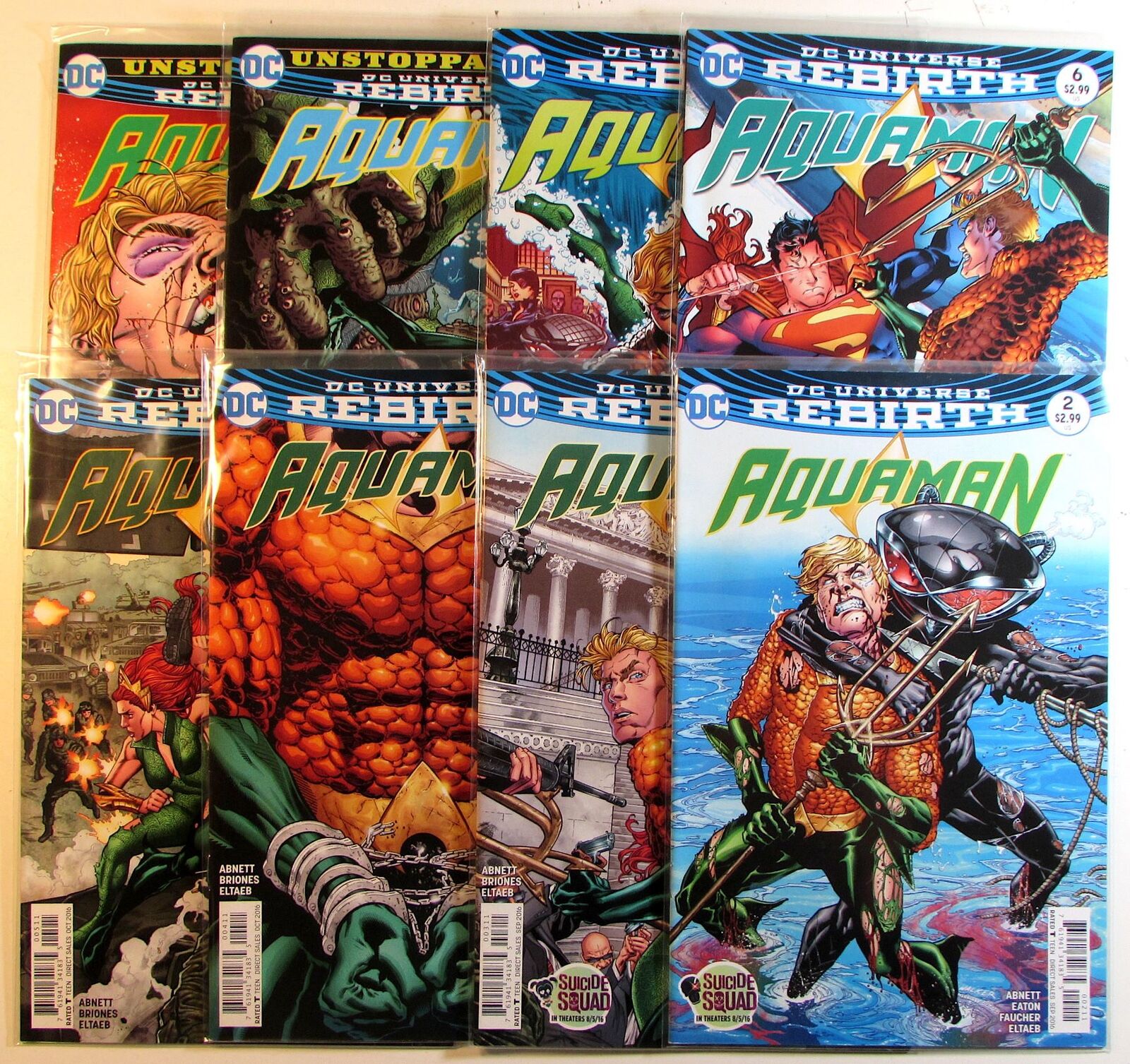 Aquaman Lot of 8 #2,3,4,5,6,7,8,9 DC (2016) 6th Series Comic Books