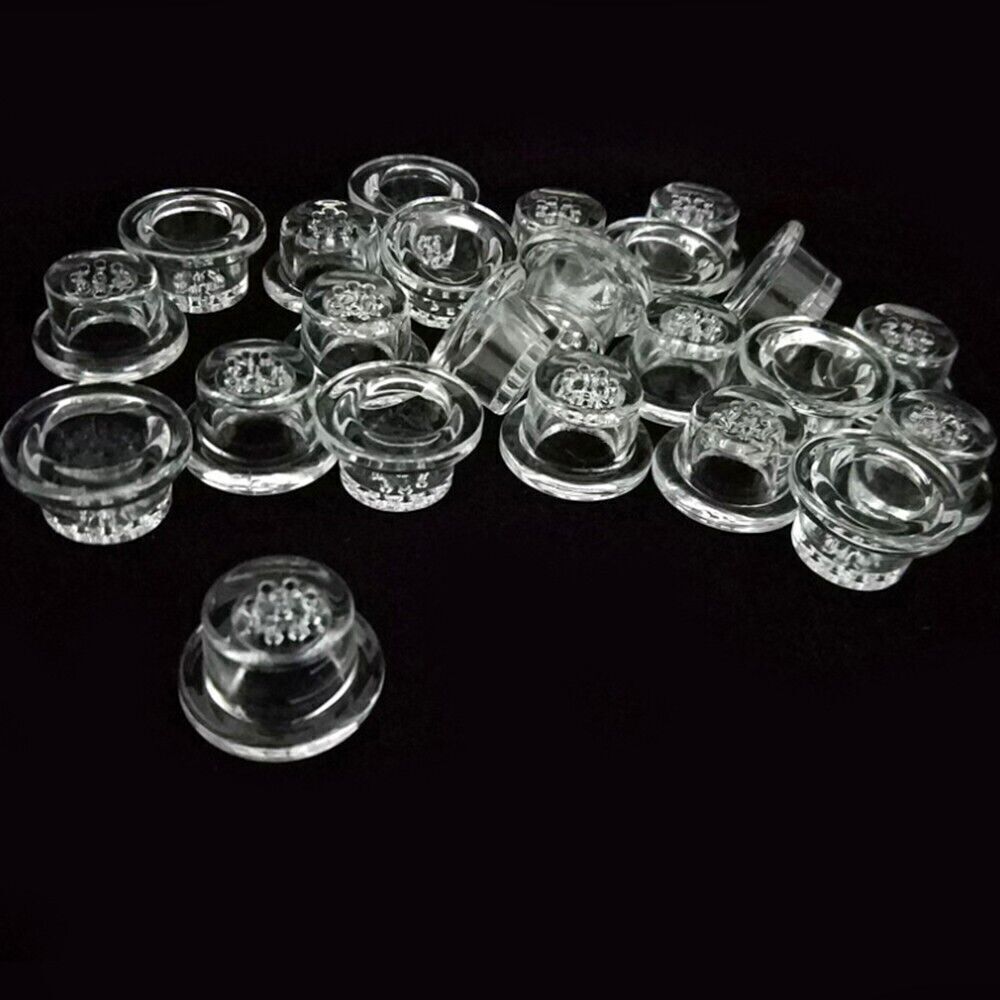20Pcs 9Holes Glass Bowl Replacing For Silicone Smoking Pipe Cigarette Accessorie