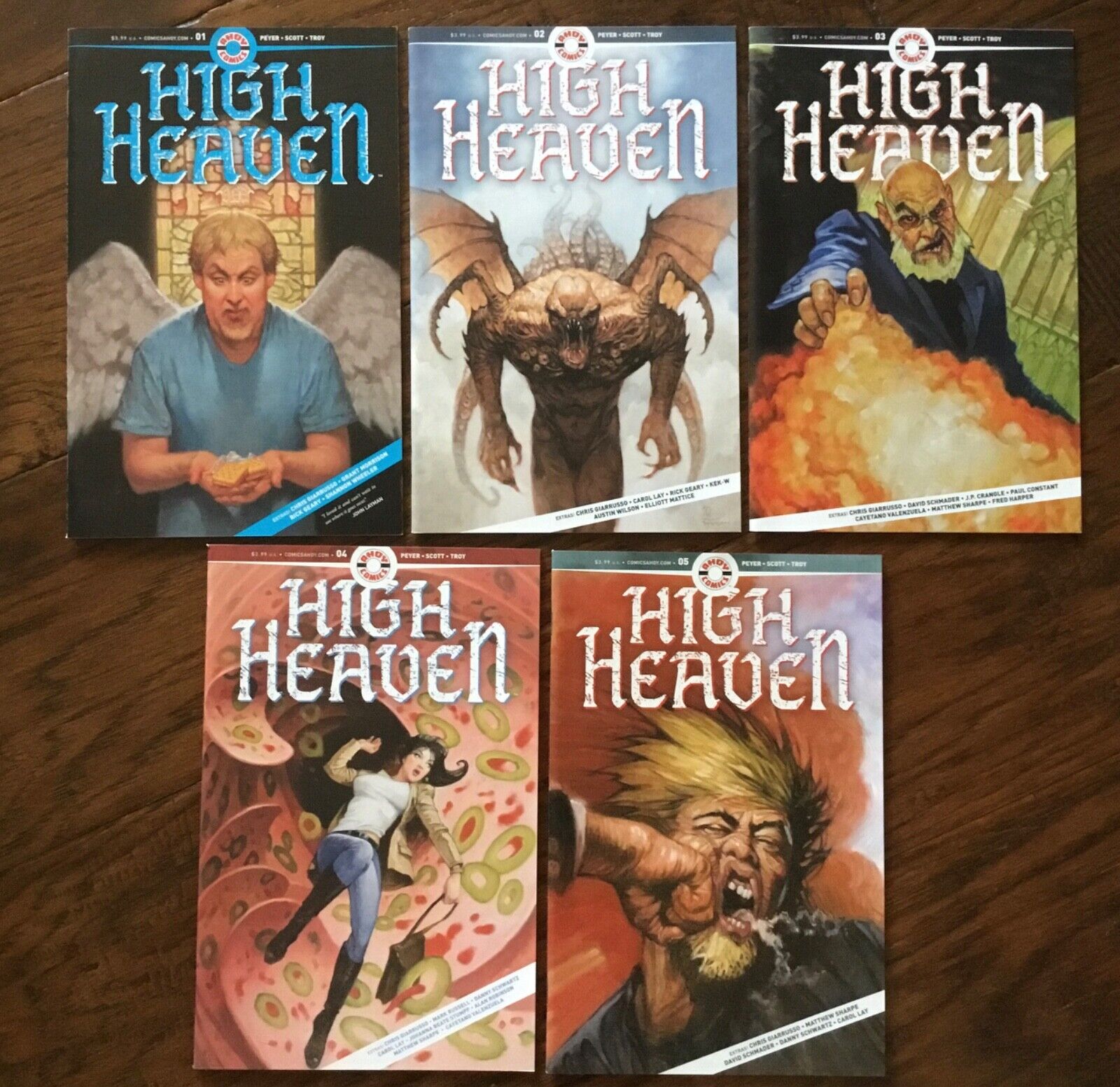 High Heaven #1-5 Complete SET | VF/NM 1st Prints | 2018 Ahoy Comics | HTF