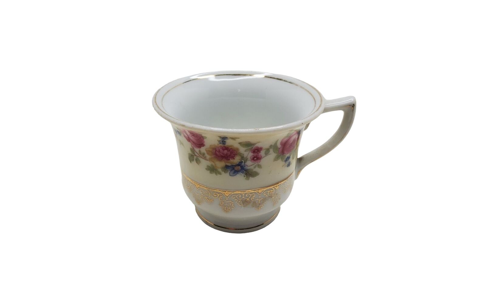Vintage Goldcastle Fine JapaneseDainty Tea Cup Handpainted Gold Trim Floral