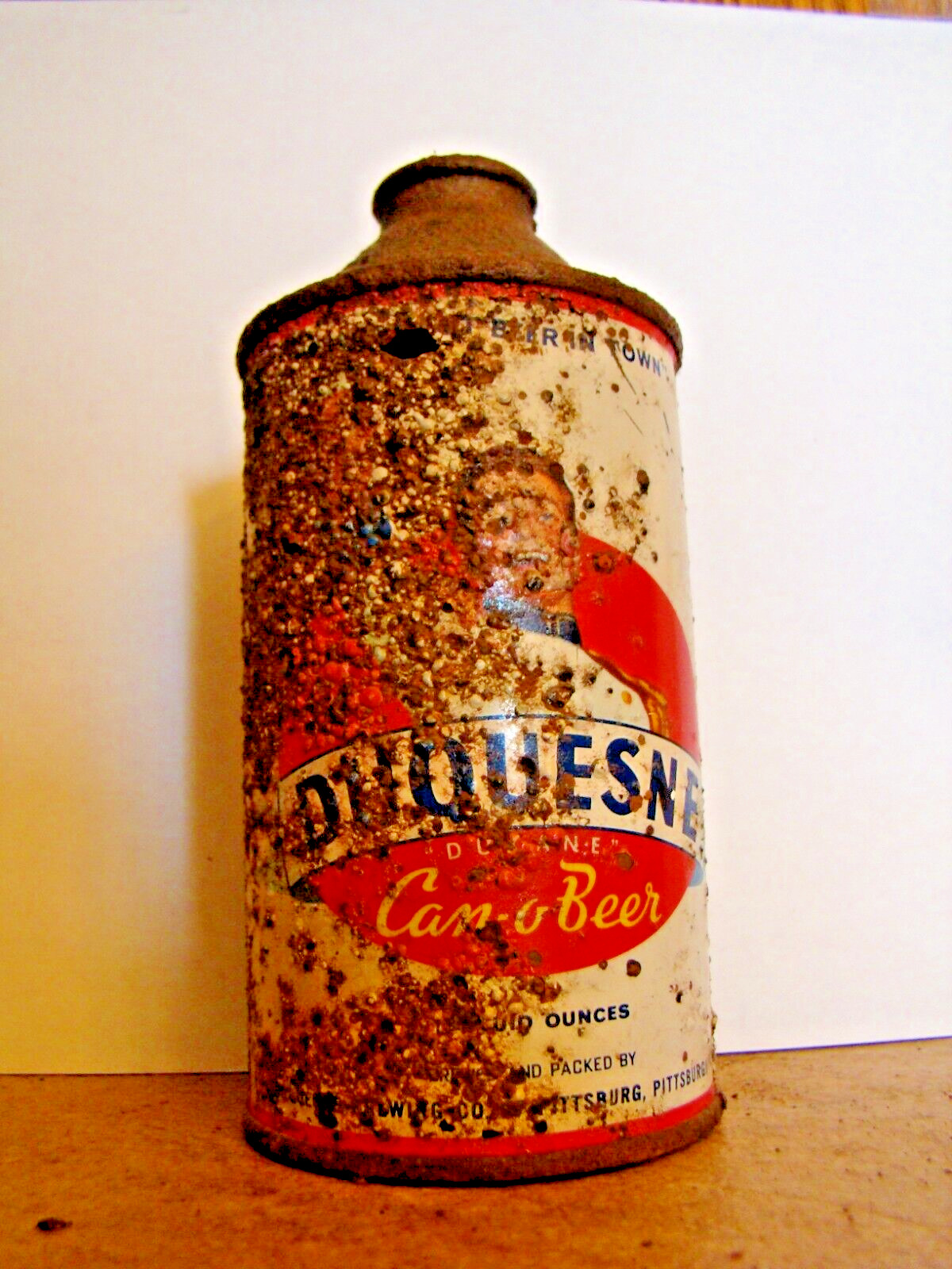 Rare, Duquesne, Can-O-Beer, Beer Can, Cone Top, Opened, Empty