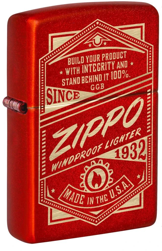 Zippo 48620, It Works Advertising Design, Metallic Red Lighter, (PL) Pipe Insert
