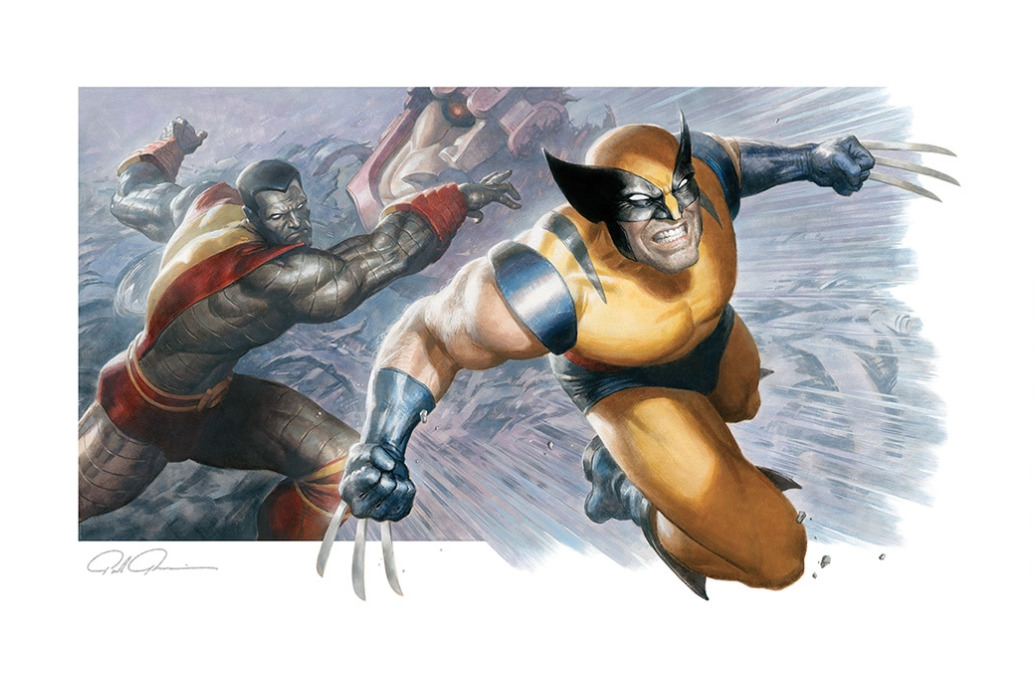 Paolo Rivera Signed Wolverine Colossus X-Men Sideshow Exclusive Art Print 99/300