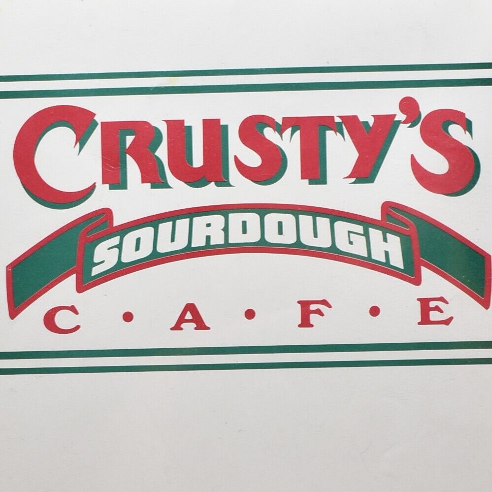 Vintage 1989 Crusty\'s Sourdough Cafe Menu Sir Francis Drake Hotel San Francisco