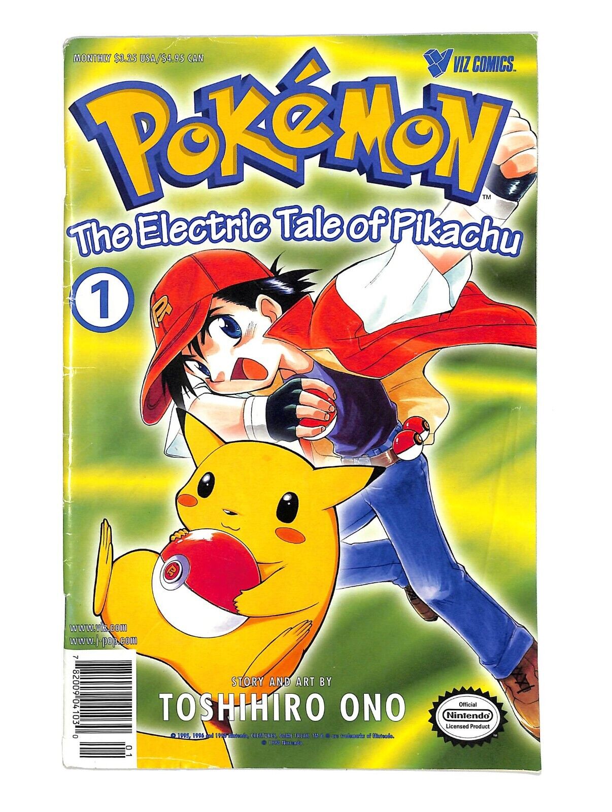 Pokemon The Electric Tale of Pikachu 1 Viz Comics 1999 4th Print