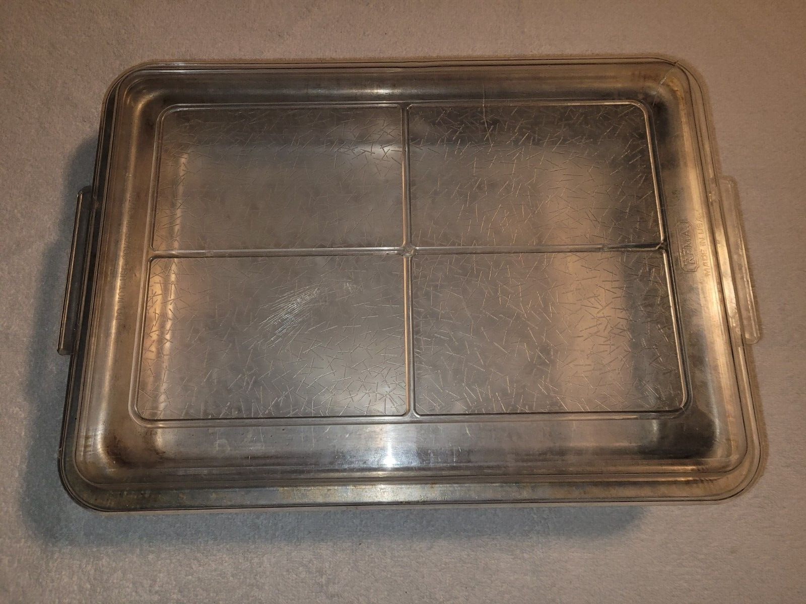 Vintage Rema Air Bake Double Wall Insulated Aluminum 9x13 Baking Pan with Lid