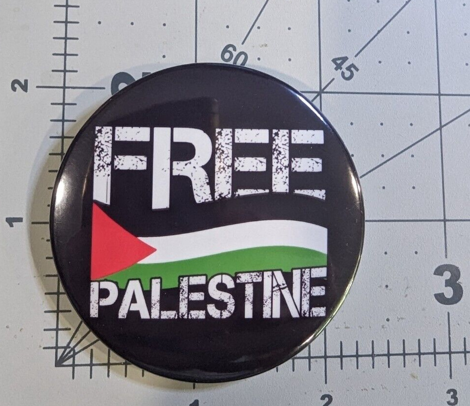FREE PALESTINE Pin Button 2.25\