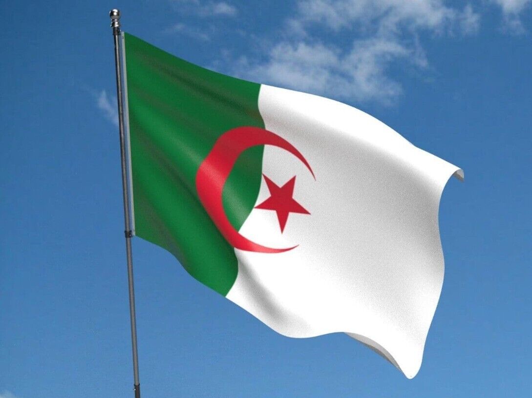 Algeria Algerian Country Flag 5ft x 3ft - Vivid Colour Premium Fabric Eyelets