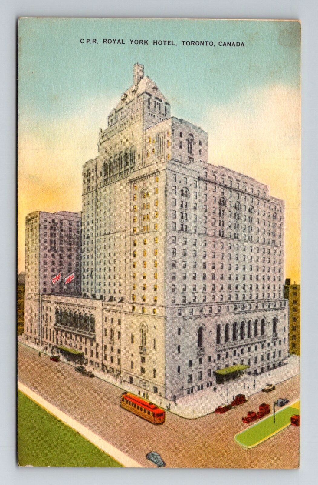 Toronto, Ontario, C.P.R. Royal York Hotel Antique, Vintage Souvenir Postcard