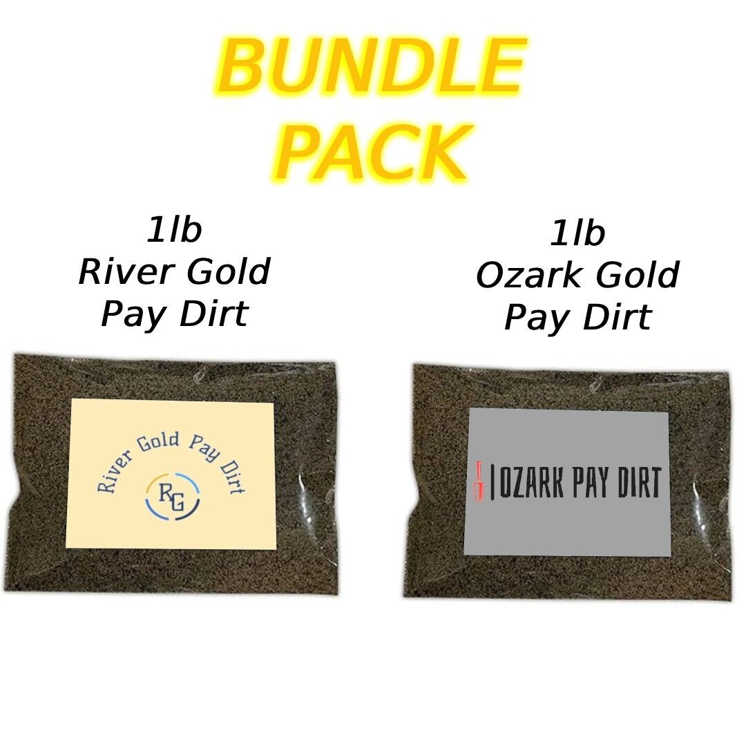 Gold Pay Dirt Bundle Pack Two 1lb Guaranteed Gold Paydirt
