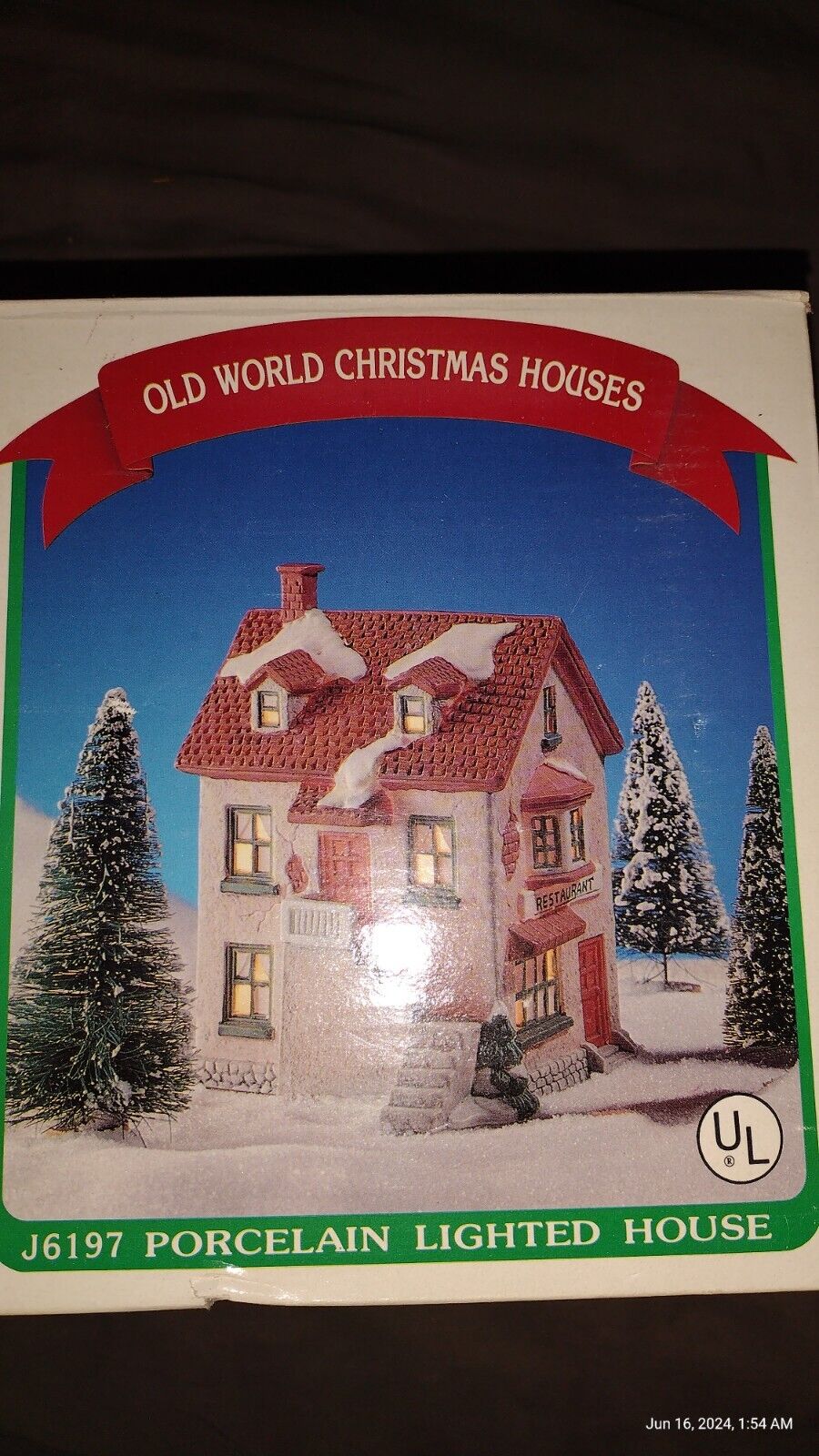 Old World Christmas Porcelain House