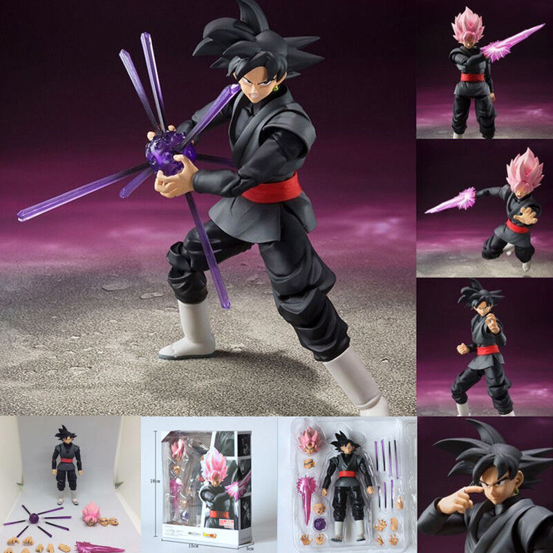 New 6‘’ Z S.H.Figuarts Goku Gokou Black Super Saiyan Rose Action Figure toy gift