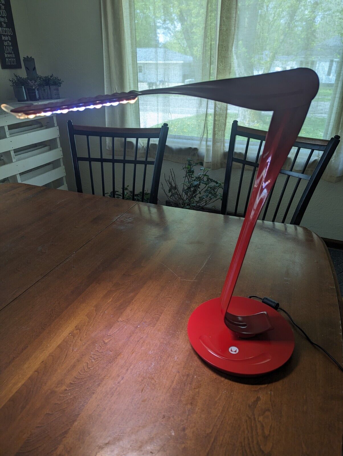 Herman Miller Leaf Lamp LED desk lamp red