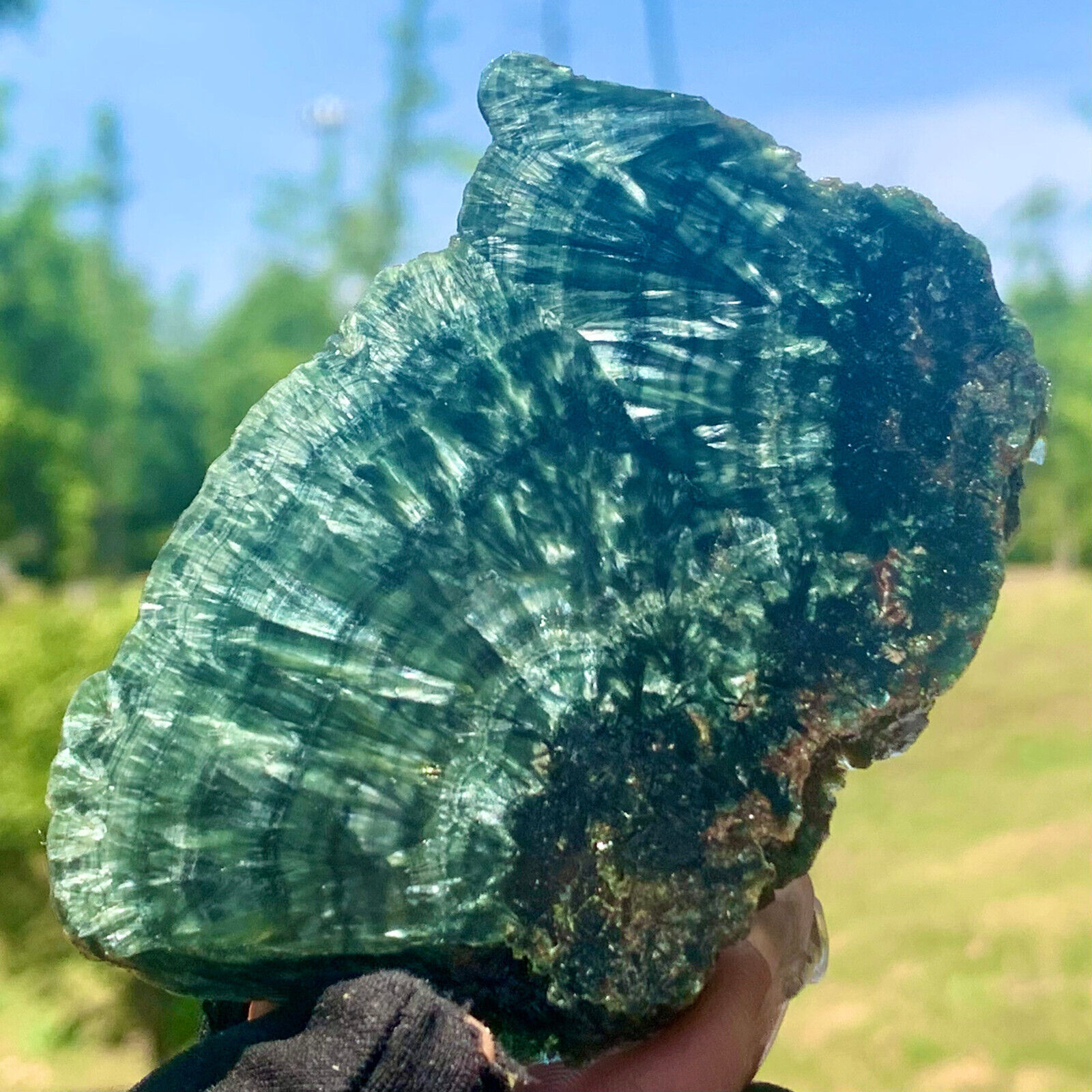 56G Natural Clinochlore mineral specimen. Rare locality Kurzhunkul', Kazakhstan