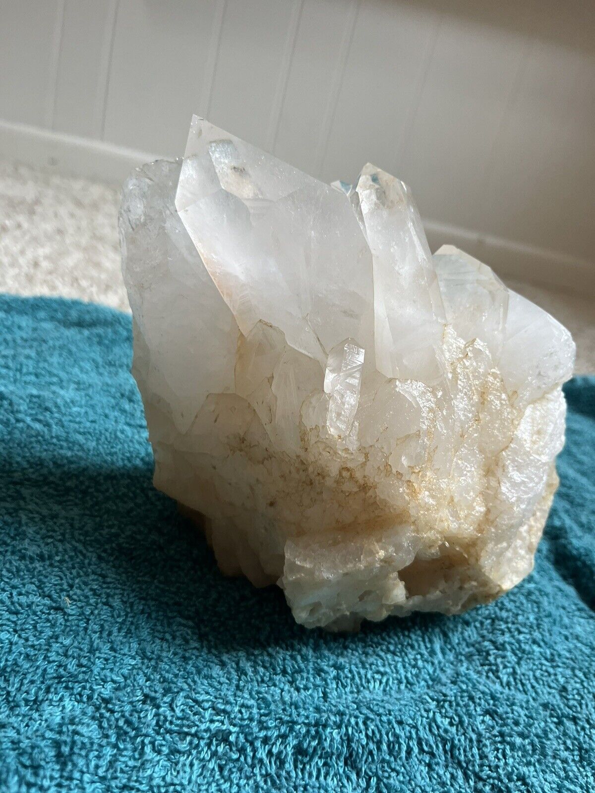 5LB Natural White Crystal Quartz Crystal Cluster Specimen