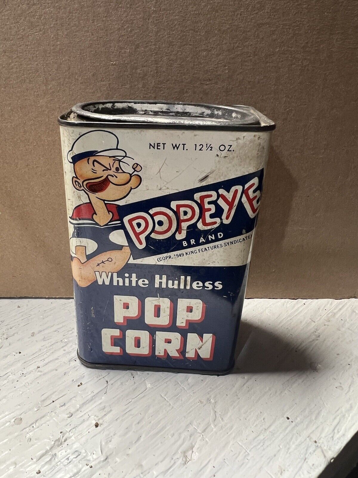 Popeyes Popcorn Tin Vintage 