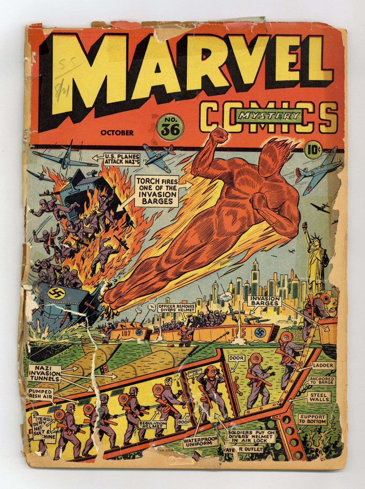Marvel Mystery Comics #36 PR 0.5 1942