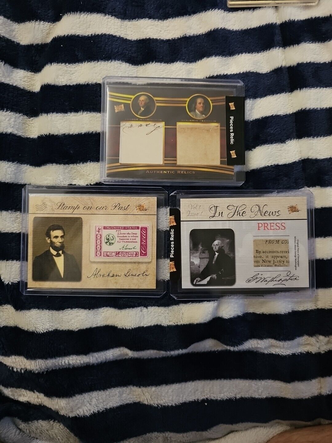 Pieces Of The Past Relic Lot George Washington Handwritten