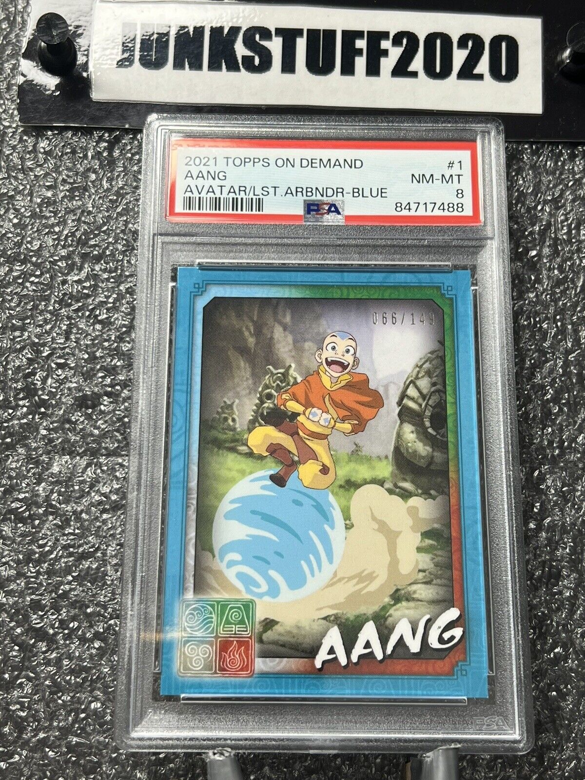 2021 Topps Aang Blue /149 PSA 8 Avatar The Last Airbender on demand SP 1 nm-Mint