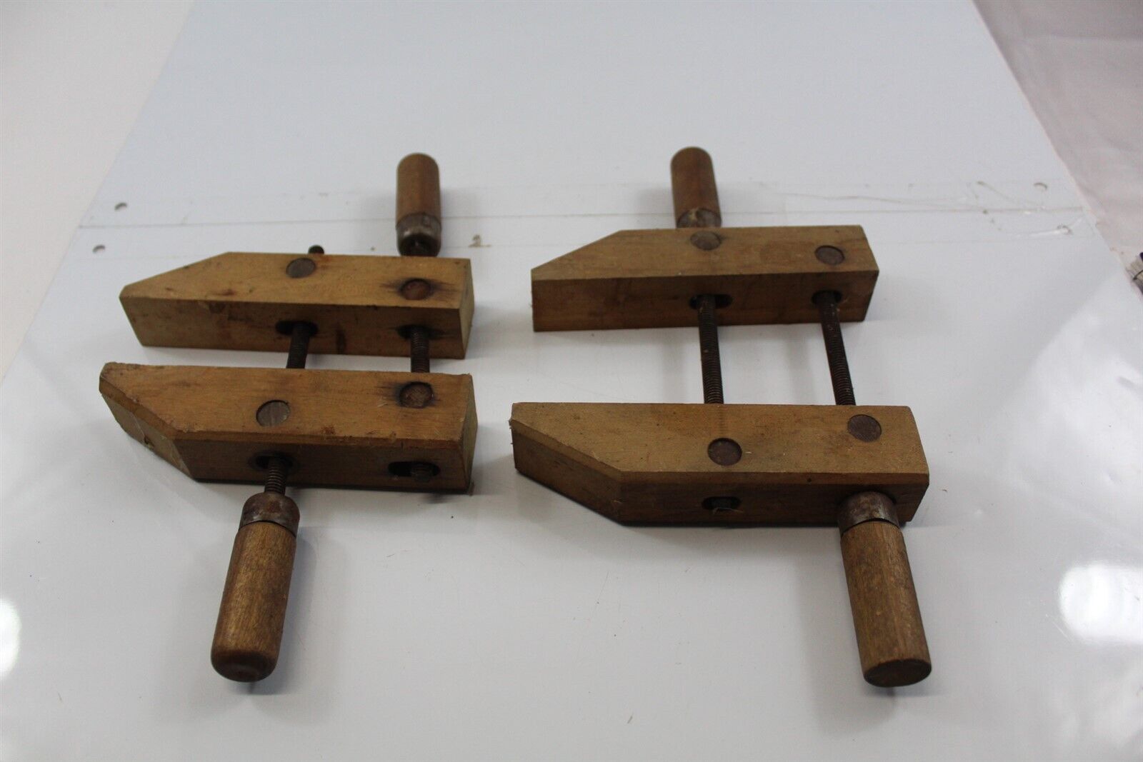 Vintage Hargrave Wood Clamps Set of 2 - 6\