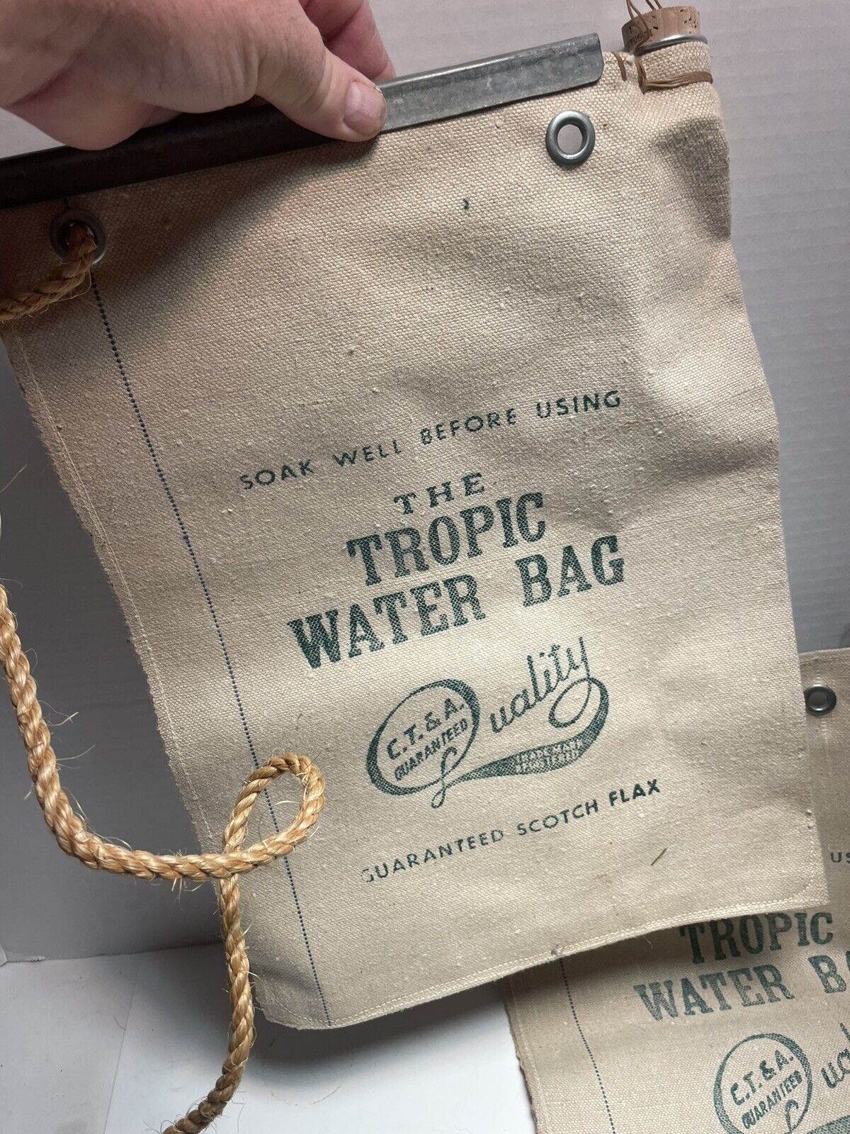 Vintage Tropic Water Bag Scotch Flax NOS