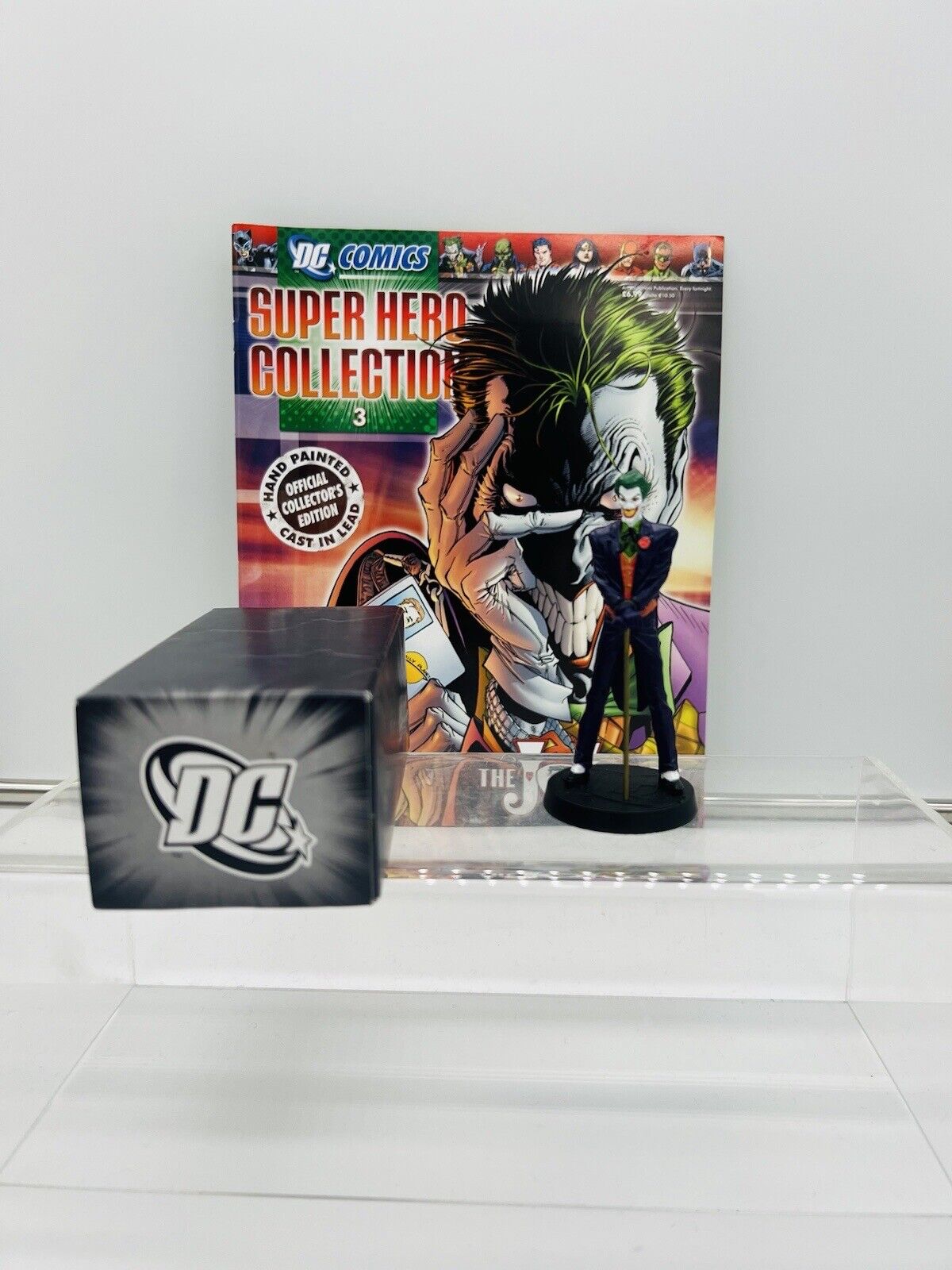 THE JOKER DC COLLECTION ISSUE #3 Hand Painted FIGURINE & MAGAZINE By EAGLEMOSS