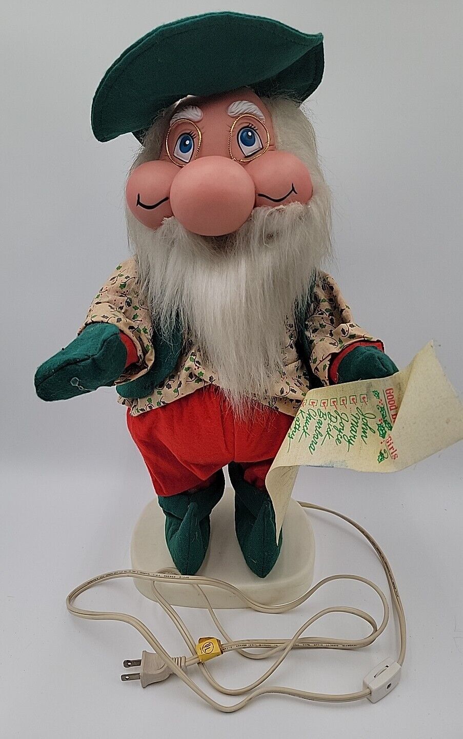 Santakins SANTA CHUBBY Santa\'s Best  Animated Collectible Tested Works 20\